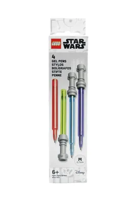 Obrázok produktu pre Gélové pero, sada, 0,7 mm, svetelný meč, LEGO "Star Wars", 4 rôzne farby