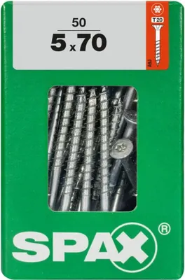 Produktbild von Spax Universalschrauben 5.0 x 70 mm TX 20 - 50 Stk.