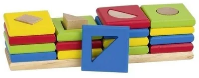 Zdjęcie produktu dla Goki Drewniany Sorter - 4 kształty dla dzieci