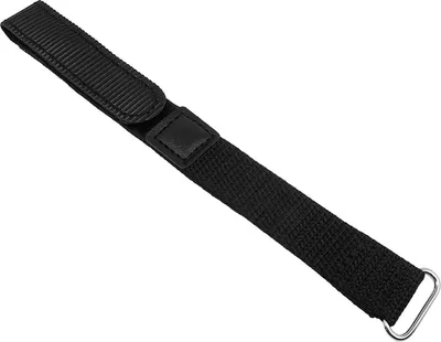 Produktbild von Minott Uhrenarmband 20mm | Klettband Textil schwarz 22870