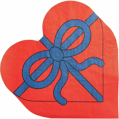 Produktbild von Serviette Herz Box,MIX
