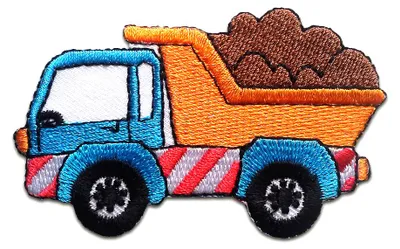 Produktbild von Lkw Truck Kinder - Aufnäher, Bügelbild, Aufbügler, Applikationen, Patches, Flicken, Zum Aufbügeln, Größe: 4,6 x 7,4 cm