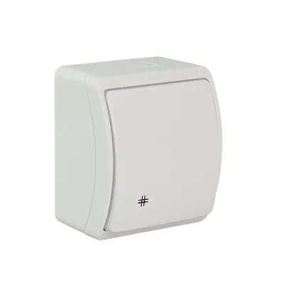 Image de Koala série apparente IP44 blanc Interrupteur croisé