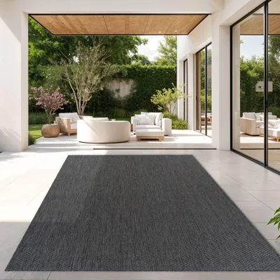 Produktbild von TT Home Teppich Für Outdoor Wetterfest Küchenteppich Balkon Terrasse Unifarbenes Design Modern Größe 300x400 cm