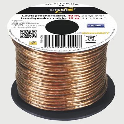 Immagine prodotto di Cavo per altoparlanti, 10 m, 2 x 2,5 mm²