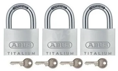 Obrázek produktu pro Visací zámek 726TI/40Triples - sjednocený set na blistru