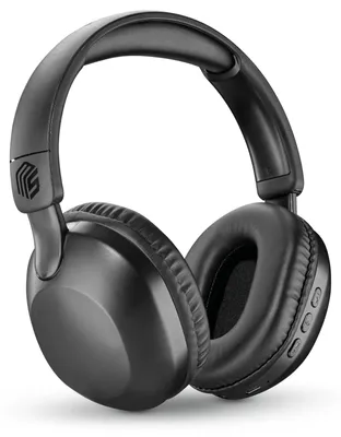 Produktbild von kabelloser Over-Ear-Kopfhörer Easy mit Bluetooth einem integrierten Mikrofon einem Klinkenanschluss und 30 Stunden Akkulaufzeit Schwarz