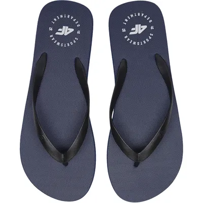 Produktbild von 4F Herren Zehentrenner Flip Flops Badeschuhe Badeschlappen Sandalen M026A, Dunkelblau, 42