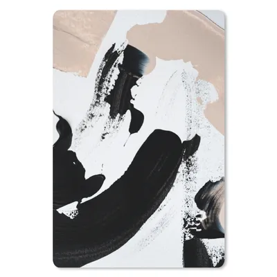 Produktbild von MuchoWow® Mauspad Mousepad Schwarz - Abstrakt - Design 40x60 cm - Mousepads - Maus Mat - Pad - Mausunterlage - Schreibtisch Accesoire