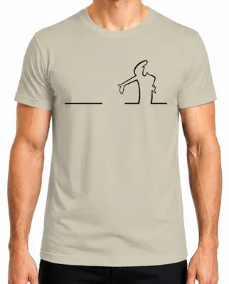 Produktbild von Balum La Linea Lui Osvaldo Cavandoli Cartoon Balum Balum Herren T-Shirt, Natur, L
