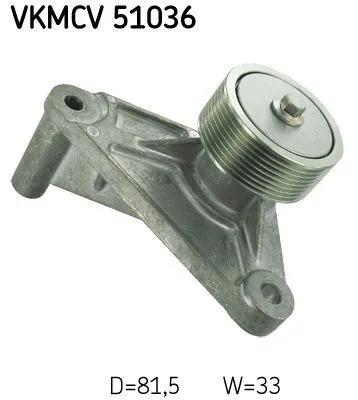 Produktbild von SKF VKMCV 51036 Umlenkrolle Keilrippenriemen passend für MERCEDES-BENZ ECONIC