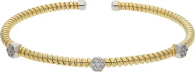 Produktbild von JuwelmaLux Armreif 925/000 Sterling Silber gold plattiert synth Zirkonia JL30-03-3165