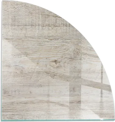 Produktbild von Helle Holztextur – Glasbodenplatte für – Kaminofen – Kaminplatte Glas – Schutzglas – Funkenschutzplatte –Glasbodenplatte Feuerfeste – Hitzeschutzplatte – Bodenschutz aus Glas – 1/4 100x100 cm