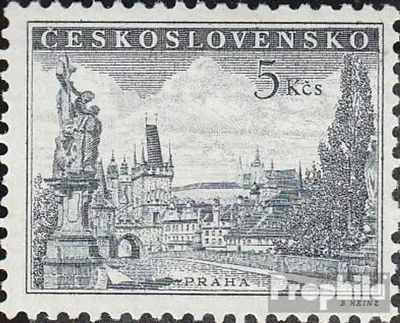 Produktbild von Briefmarken Tschechoslowakei 1953 Mi 818a (kompl.Ausg.) postfrisch Prag