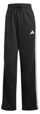 Productafbeelding van adidas dames fleecebroek Essentials 3-Stripes, open zoom, zwart/wit, maat XS