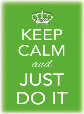 Produktbild von vianmo Holzschild 40x30 cm Keep Calm and just do it