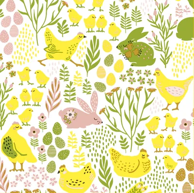 Produktbild von Serviette "Hasen & Küken" 5 Stück