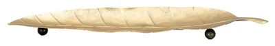 Obrázok produktu pre Dekoratívny podnos Foglia Long Gold Iron, 38 x 3 x 11 cm