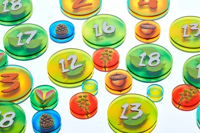 Image de Lot de pions en acrylique pour le jeu de société Photosynthèse | 57 pions