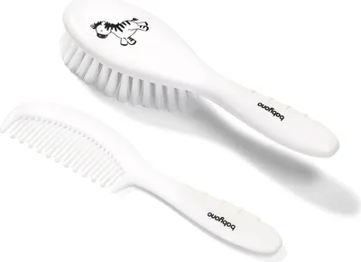 Image de Brosse à dents et peigne blancs Baby Ono