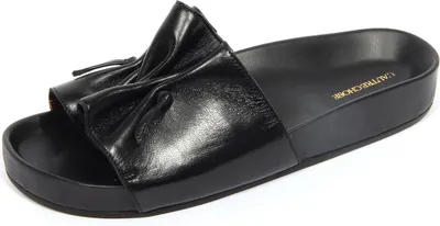 Produktbild von G4594 ciabatta donna L'AUTRE CHOSE black leather slippers woman