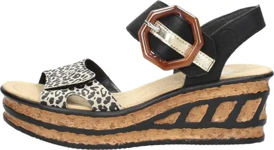 Image de Rieker Gekleed  Sandalen Hak - Zwart - Maat 42