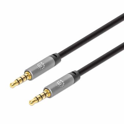 Immagine prodotto di Manhattan 355988 MANHATTAN Audiokabel Aux  2x 3,5mm Klinke Stecker 1m