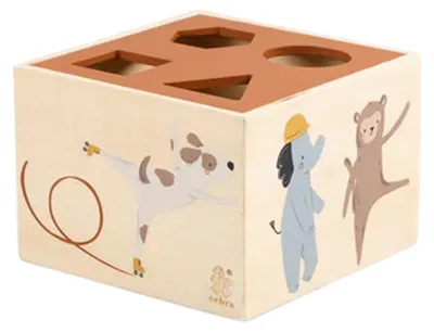 Produktbild von Sebra Teeny Toes / Busy Builders Holz Formensteckspiel | Lernspielzeug
