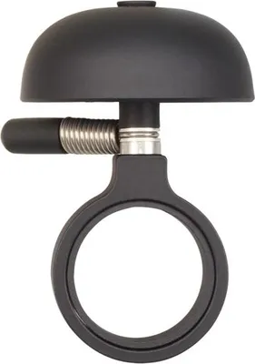 Produktbild von Crane Bell Mini Karen Fahrradklingel Ø45mm All Black mit Headset Spacer