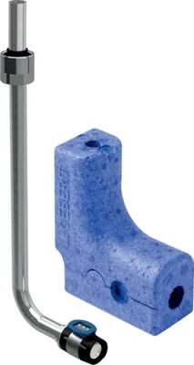 Produktbild von Geberit GE FlowFit Metallanschlussbogen, SiBr/Cu, 90 Grad für EK, d 16 x G 3/4 x 15 mm, L 30 cm, 1 Stk.