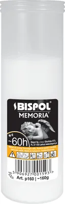 Zdjęcie produktu dla Wkład parafinowy do zniczy 160 g 60 h
