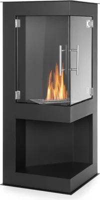 Produktbild von Moritz Ethanol Kamin Wandkamin I 95 x 58 x 39 cm Eckkamin I 1 Liter Brenner I Bioethanol Kamin I  Ethanol Kaminofen Indoor Outdoor I Innen Außen I Bioethanol Brenner I Brennertopf