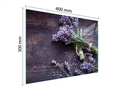 Produktbild von Schneidebrett Herdabdeckplatte Multiglasschneidplatte 40x30 cm Lavendel Holz