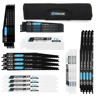 Produktbild von Säbelsägeblätter Set 32 Stück CRV & BIM für Holz/Metall inkl. Box