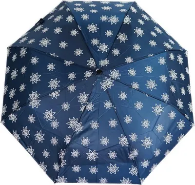 Image de Parapluie de poche avec housse de protection & motif floral - coloré & résistant aux intempéries Bleu foncé