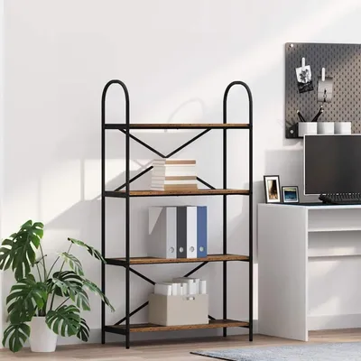 Produktbild von Regal aus Altholz, 80 x 30 x 146 cm, Holzwerkstoff, Bücherregal und vertikales Regal