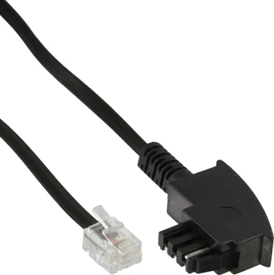 Produktbild von InLine® TAE-F Kabel, für Telekom/Siemens-Geräte, TAE-F ST an RJ11 ST, 20m