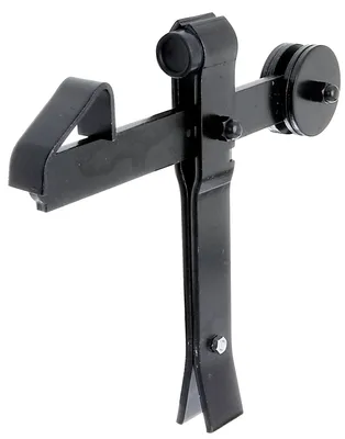 Immagine prodotto di Alberts 137472 Arresto a cancello, per l'installazione nel calcestruzzo, con bilanciere, nero, altezza 240 mm