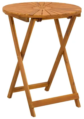 Image de Table de jardin pliante Naturel Ø60 x 75 cm