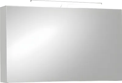 Produktbild von Refurbished Möbelretoure Badmöbel Spiegelschrank 110 cm Deluxe Hochglanz weiß LUGANO