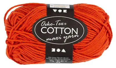 Image de Katoengaren Afm 8/8 L : 80-85 M Rood - 50gr.