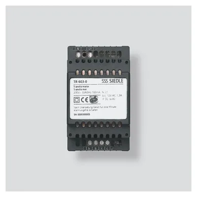 Produktbild von Siedle TR 603-0, Stromversorgung, Schwarz, Siedle, CE, 0 - 40 °C, 53,5 mm