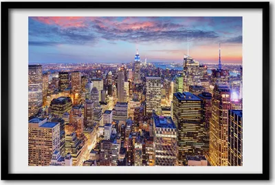 Produktbild von Bild 60x40 MDF-Rahmen, Wandkunst New York