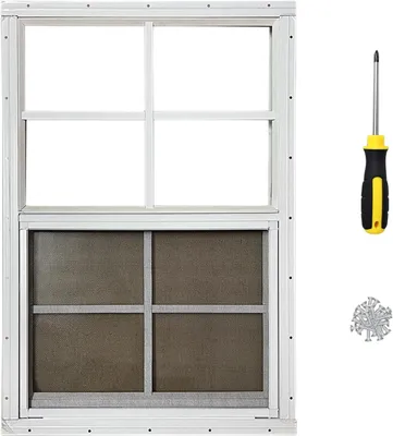 Produktbild von Schuppenfenster 61 x 91,4 cm für Hühnerstall, Spielhaus und Wohnmobil