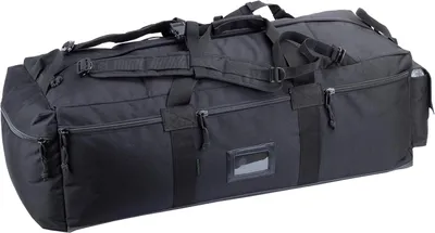 Obrázok produktu pre Armádna cestovná taška, objem 80 litrov, odnímateľné ramenné popruhy, čierna, vhodná na cestovanie
