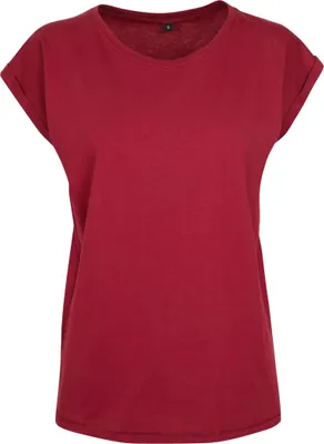 Produktbild von Build Your Brand BY021 | Ladies Extended Shoulder Damen T-Shirt - Farbe: Burgundy - Größe: L