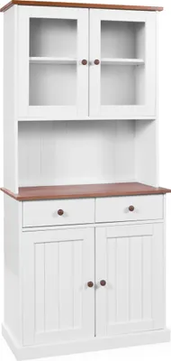 Produktbild von Buffetschrank Westerland schmal - weiß/braun