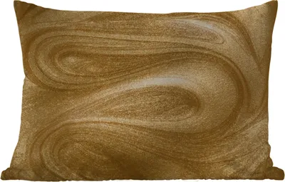 Produktbild von MuchoWow® Outdoor Kissen - Gold - Glitzer - Abstrakt - Luxus - 60x40 cm - Wetterfest - Lounge Kissen - Zierkissen - Kissen für Innenräume