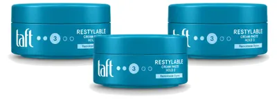 Obrázok produktu pre 3 x Stylingová pasta Taft Herstylebaar – Flexibilná fixácia – 150 ml – Výhodný balík – 3 kusy