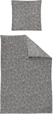 Immagine prodotto di Set di biancheria da letto Irisette maco-satin Sky 8420 grigio 155 x 220 cm + 1 federa 80 x 80 cm